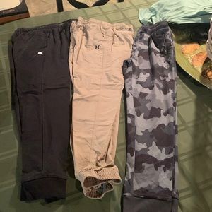 Hurley boys lot large pant joggers all like new one pair never worn